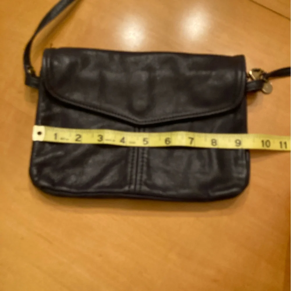 Vintage Charcoal Victoria Leather Co USA Shoulder Bag Soft Leather Purse